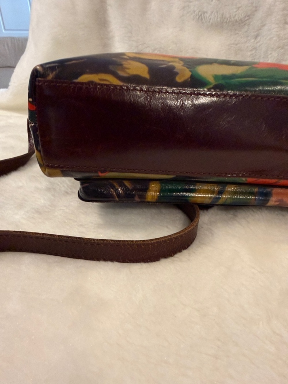 Patricia Nash Floral Leather Crossbody Bag – Vintage Style - Picture 4 of 13